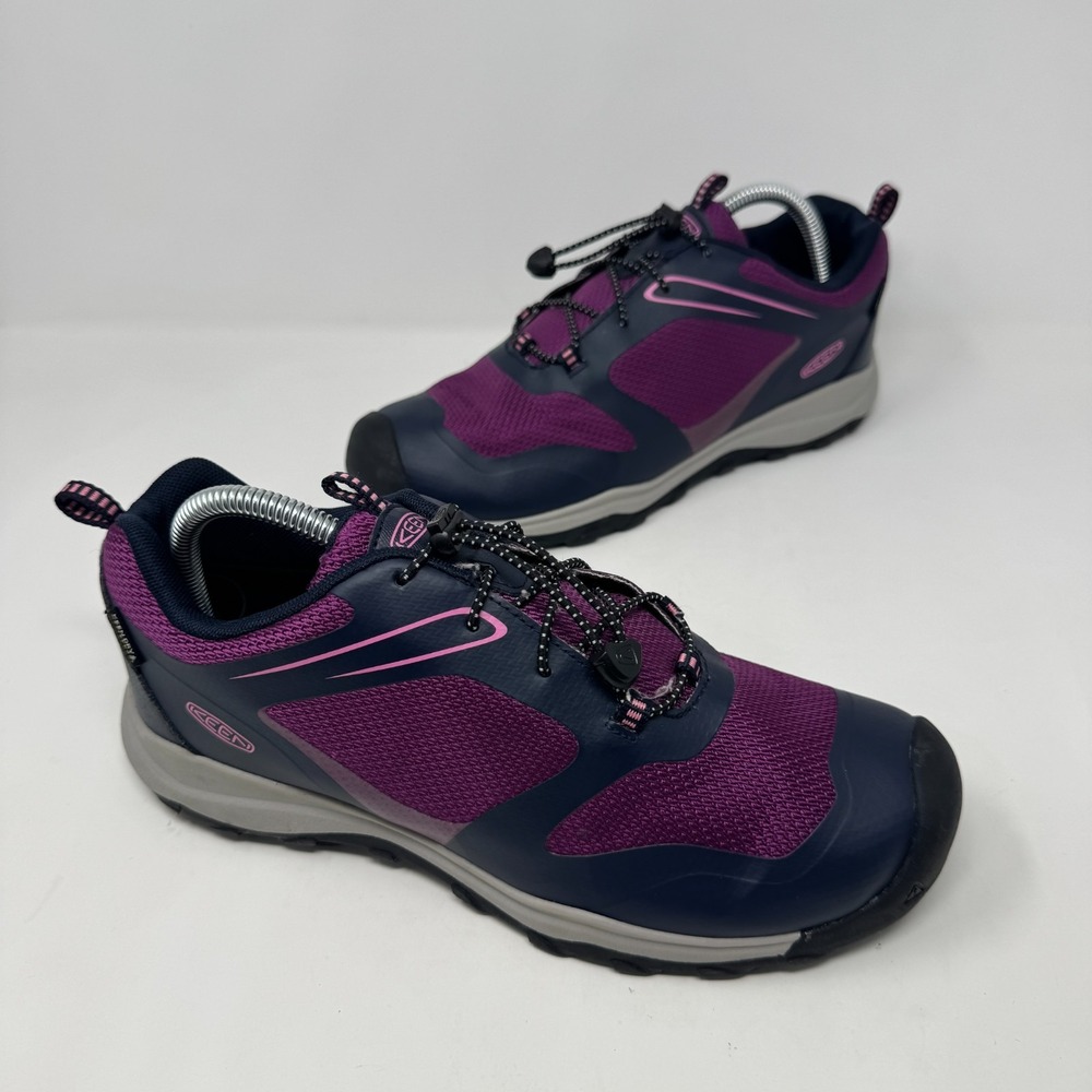 Keen Terradora II Waterproof Hiking Shoes Tibetan Red Navy 1027904 Youth Size 7